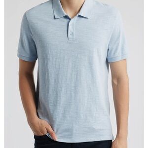 Vince Men’s Cotton Sky Blue Polo Shirt Size XL‎